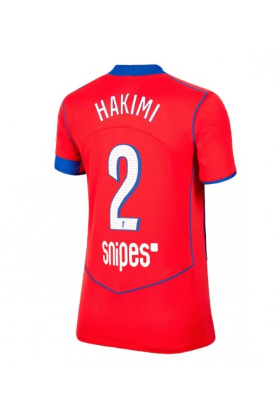 Paris Saint-Germain Achraf Hakimi #2 Jalkapallovaatteet Naisten Kolmaspaita 2025-26 Lyhythihainen Paris Saint-Germain Achraf Hakimi #2 Jalkapallovaatteet Naisten Kolmaspaita 2025-26 Lyhythihainen